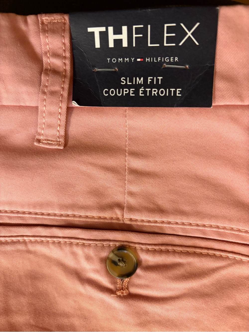 Tommy Hilfiger Light Pink Color Slim Fit Chinos 38/34
